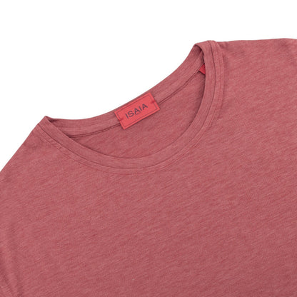 750$ ISAIA NAPOLI Pomegranate T-Shirt Jersey Cotton / Silk  3XL - Made in Italy