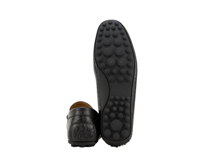 1200$ TESTONI "Portocervo" Driver Loafer Shoes Calf Black 8 UK / 9 US / 42 IT