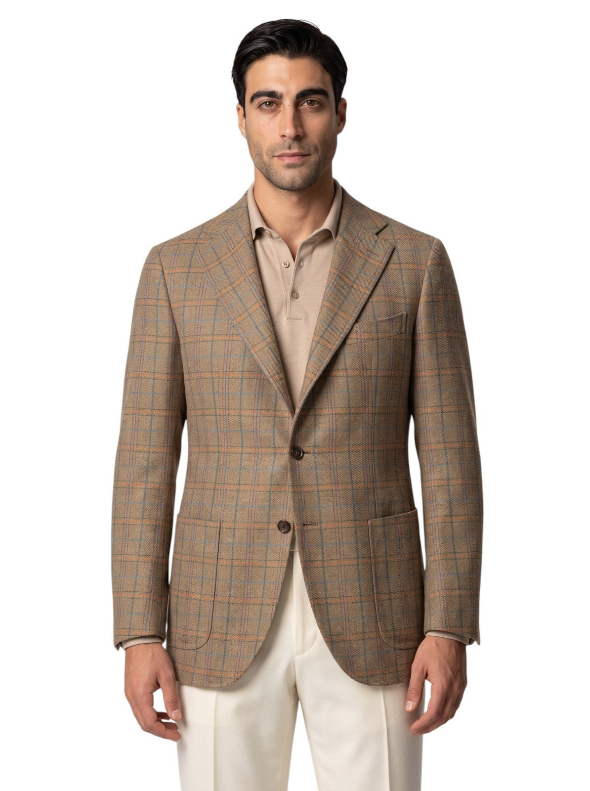 1650$ BONMEZZADRI by CARUSO Jacket Sport Coat 100% Cashmere Beige 40 US / 50 IT