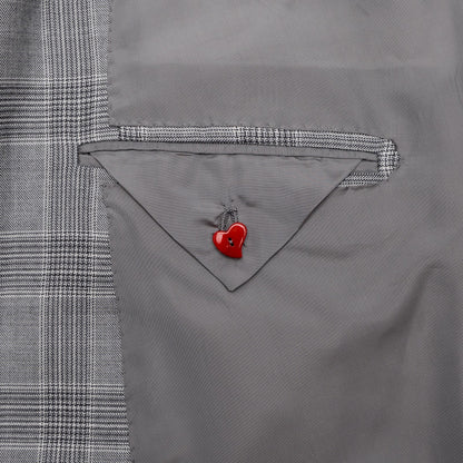 Sartoria DALCUORE NAPOLI Total Hand-Sewn Suit Fine Wool - Silk Gray 40 US 50 EU