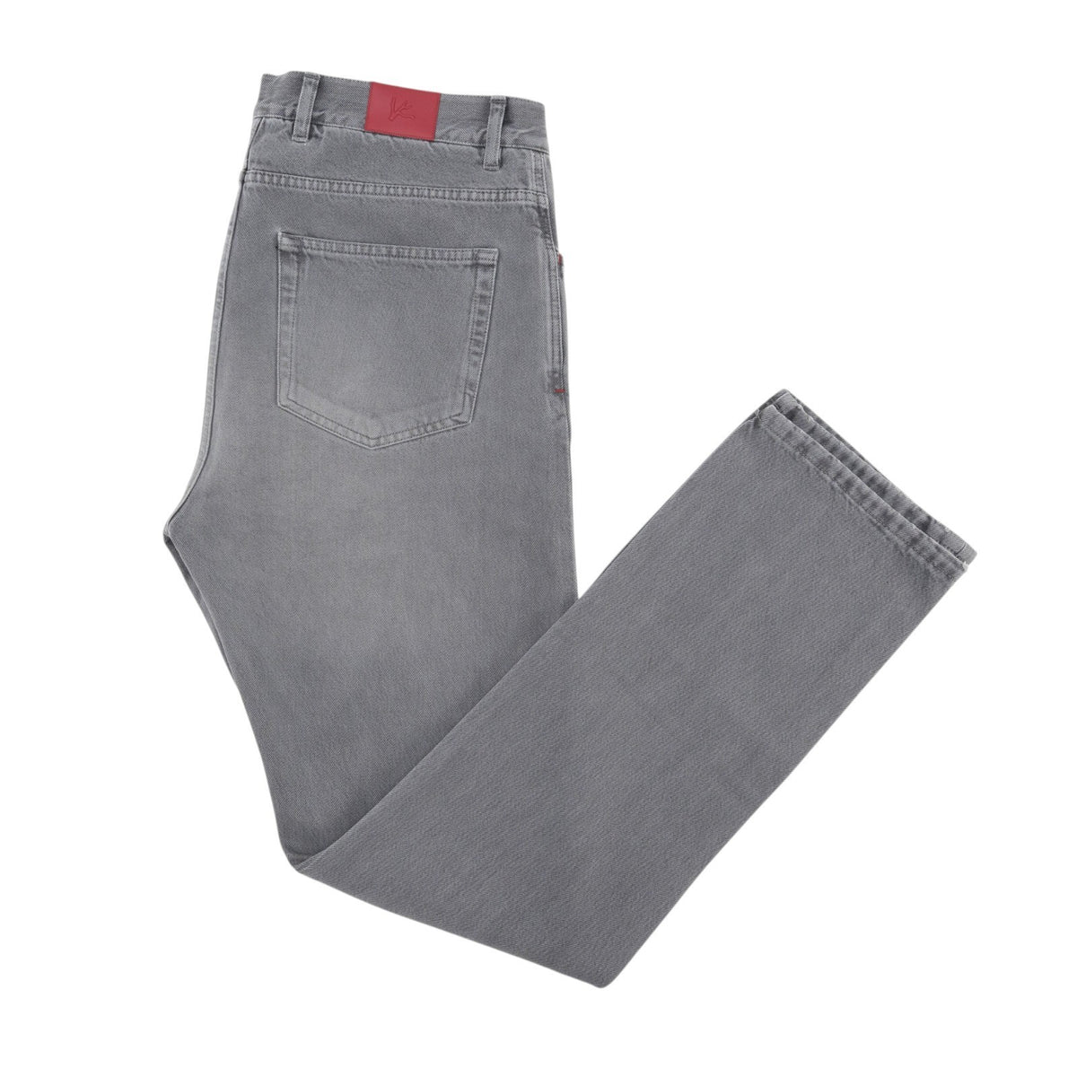 795$ ISAIA "SpaccanapolI" Gray Denim Jeans 5 Pocket Pant Cotton 38 US/54 EU