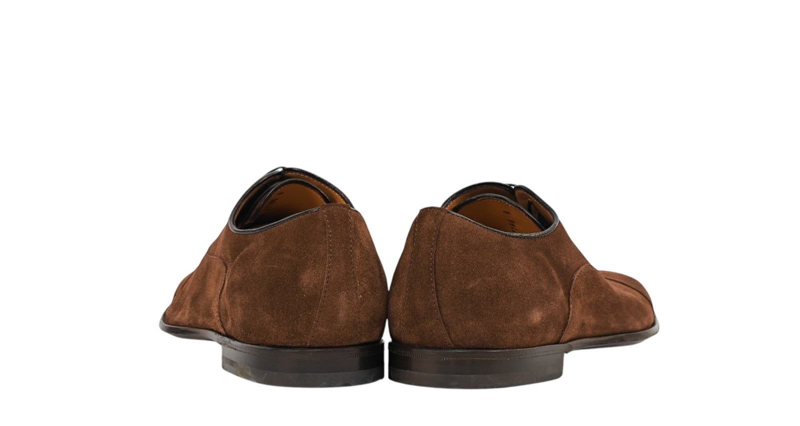 950$ TESTONI " Portonovo " Oxford Shoes Suede Espresso 8 UK / 9 US / 42 IT