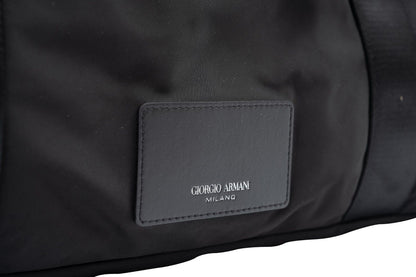 $1995 GIORGIO ARMANI Black Label LARGE Duffle Bag Travel + Mini Shopper Bag