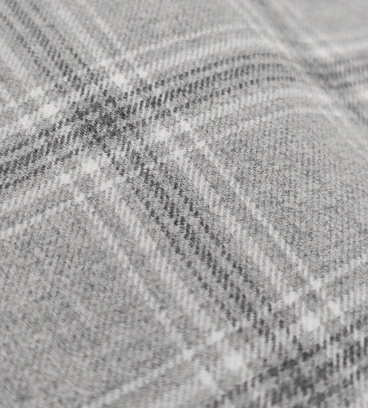 730$ ISAIA "Mix" Dress Shirt Gray Checks Hand-Sewn Flannel Cotton 16.5 - 42