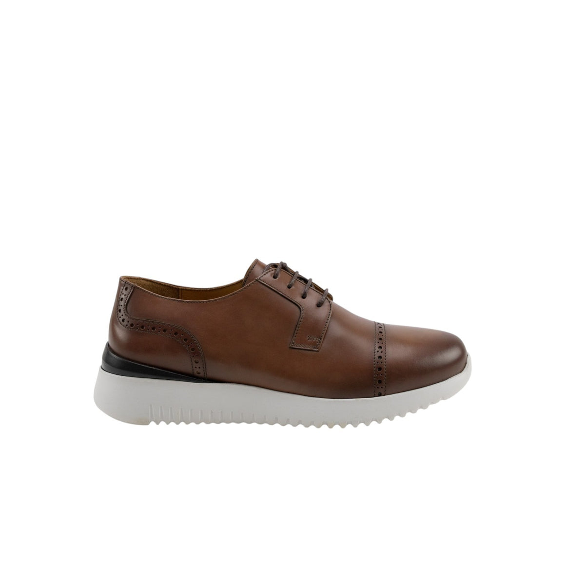 850$ TESTONI 1929 Riace Derby Shoes Burnished Calf Brulee 8 UK / 9 US / 42 IT