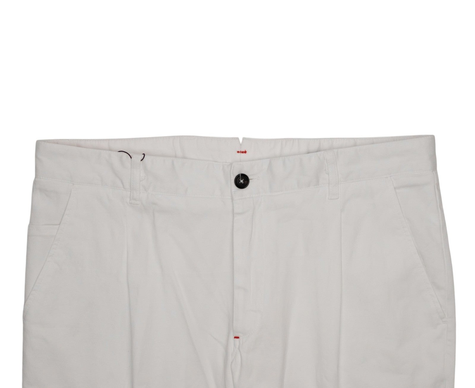 850$ ISAIA NAPOLI White Cargo Trouser Pant Cotton Cashmere Slim 36 US / 52 EU