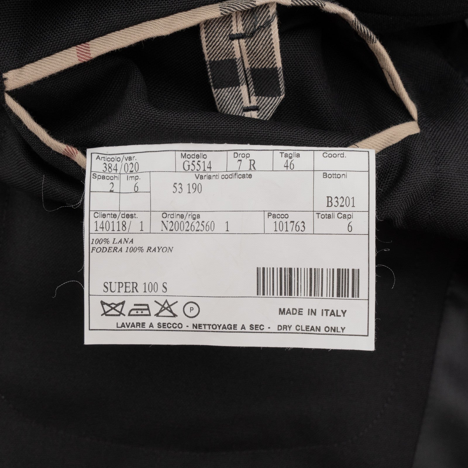 1450$ BURBERRY Blue Midnight Jacket Sport Coat Wool 100's  36 US / 46 IT  7R