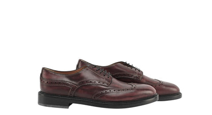 1250$ TESTONI Derby Shoes Shaded Calf Amaranth 8 UK / 9 US / 42 IT