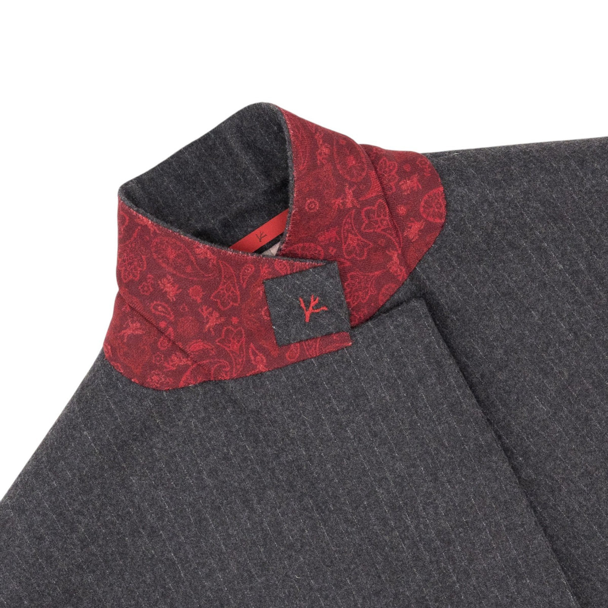 $7100 ISAIA NAPOLI "Marechiaro" Dark Gray Suit Wool / Cashmere  44 US / 54 EU 8R