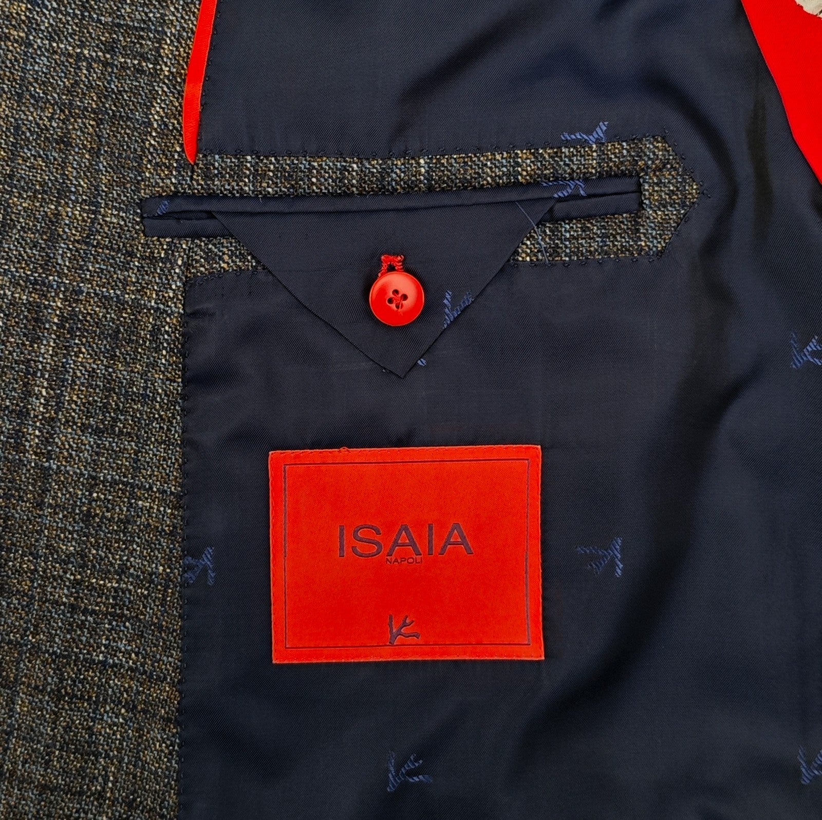 $5600 ISAIA NAPOLI "Capri" Brown Jacket Sport Coat Hopsack Wool 48 US / 58 EU 8R