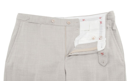 $6600 ISAIA NAPOLI "Domenico" Light Beige Suit Soft Wool  40 US / 50 EU 8R