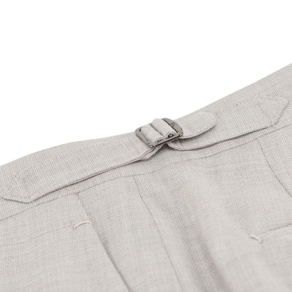 $6600 ISAIA NAPOLI "Domenico" Light Beige Suit Soft Wool  40 US / 50 EU 8R