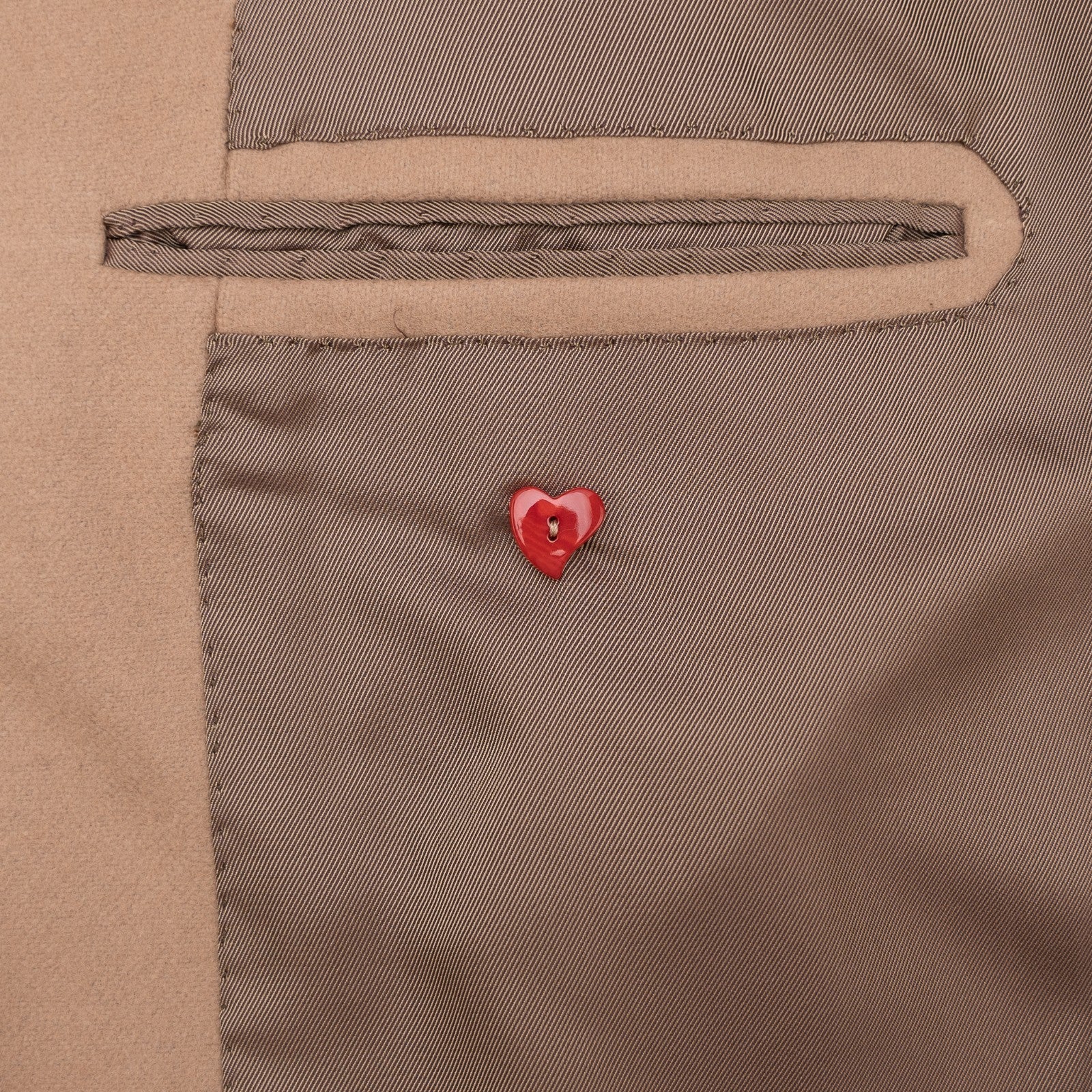 Sartoria DALCUORE NAPOLI Camel Hand-Sewn Overcoat Coat Heavy Wool 36 US / 46 EU