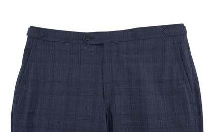 $6700 ISAIA "Sanita" Blue Suit Wool Glen Plaid Comfort Project 42 US / 52 EU 7R
