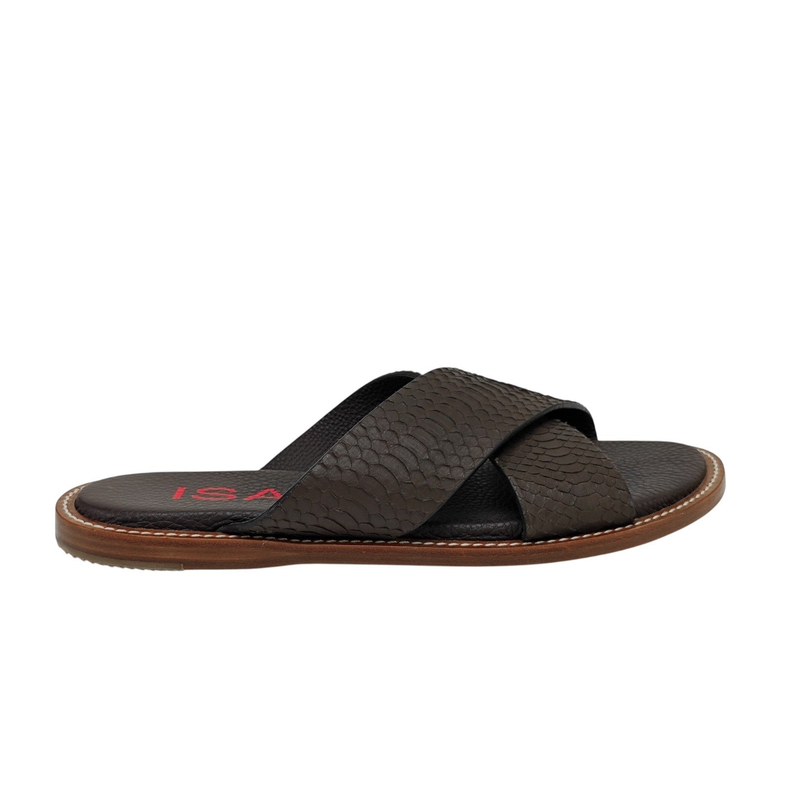 1200$ ISAIA NAPOLI Sandal Shoes Python Leather Handmade 9 UK - 10 US - 43 IT