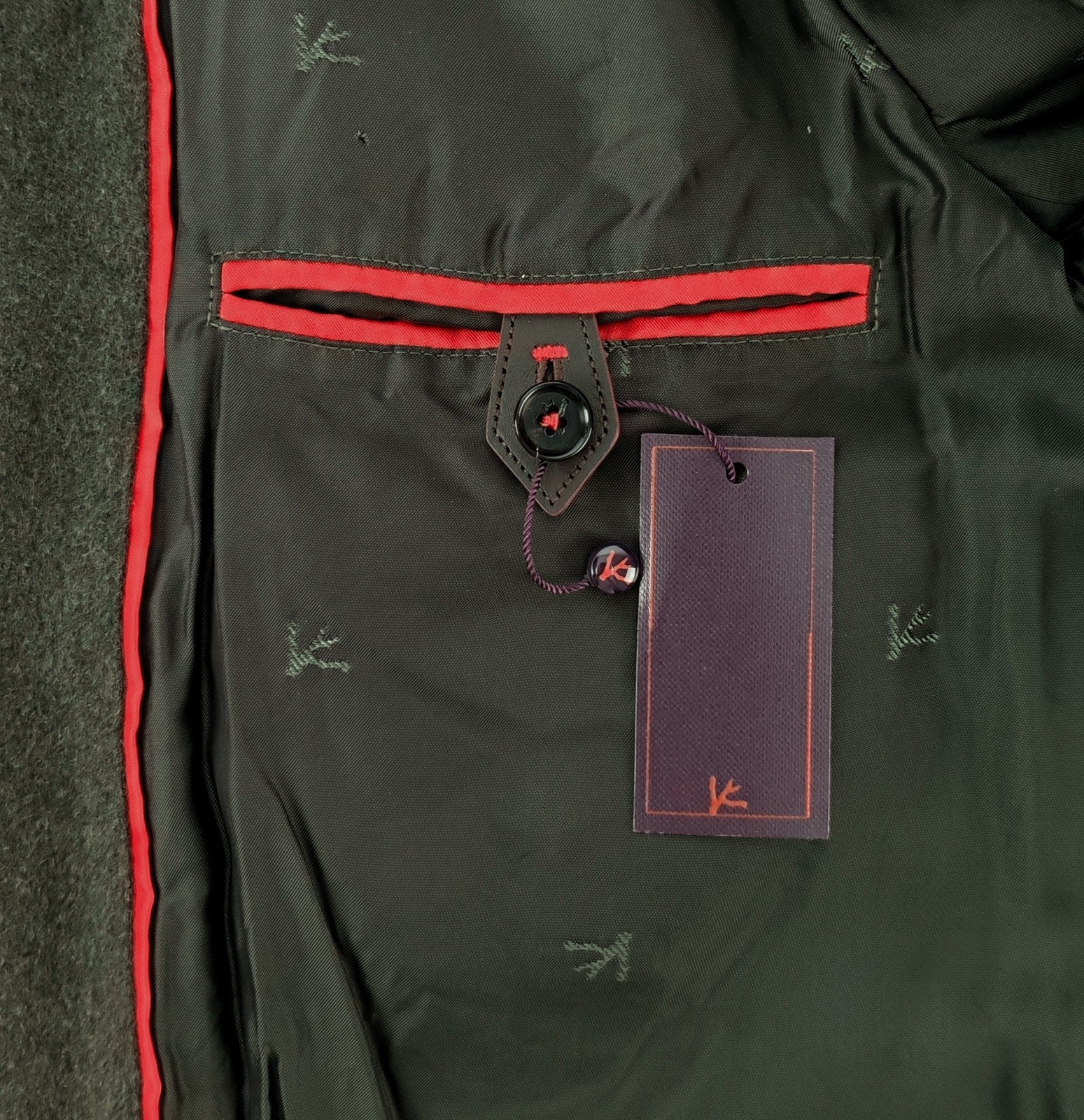 6200$ ISAIA NAPOLI Green Coulisse Zip Field Jacket 100% Cashmere 38 US / 48 EU