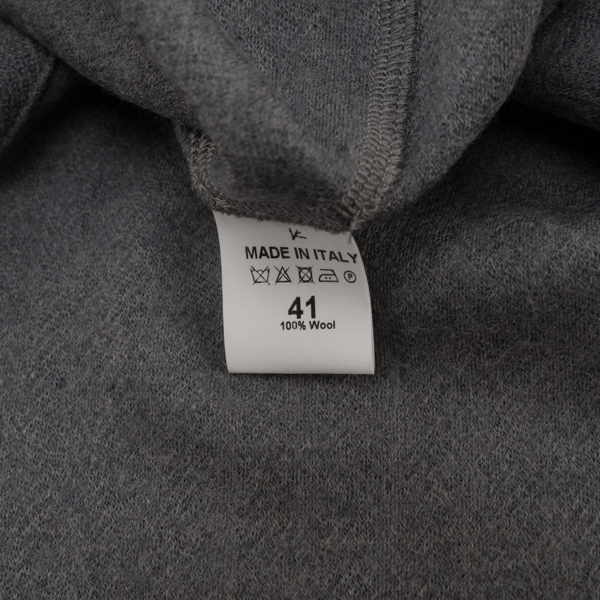 1450$ ISAIA NAPOLI Gray Hand-Sewn Shirt Soft Wool  16 - 41