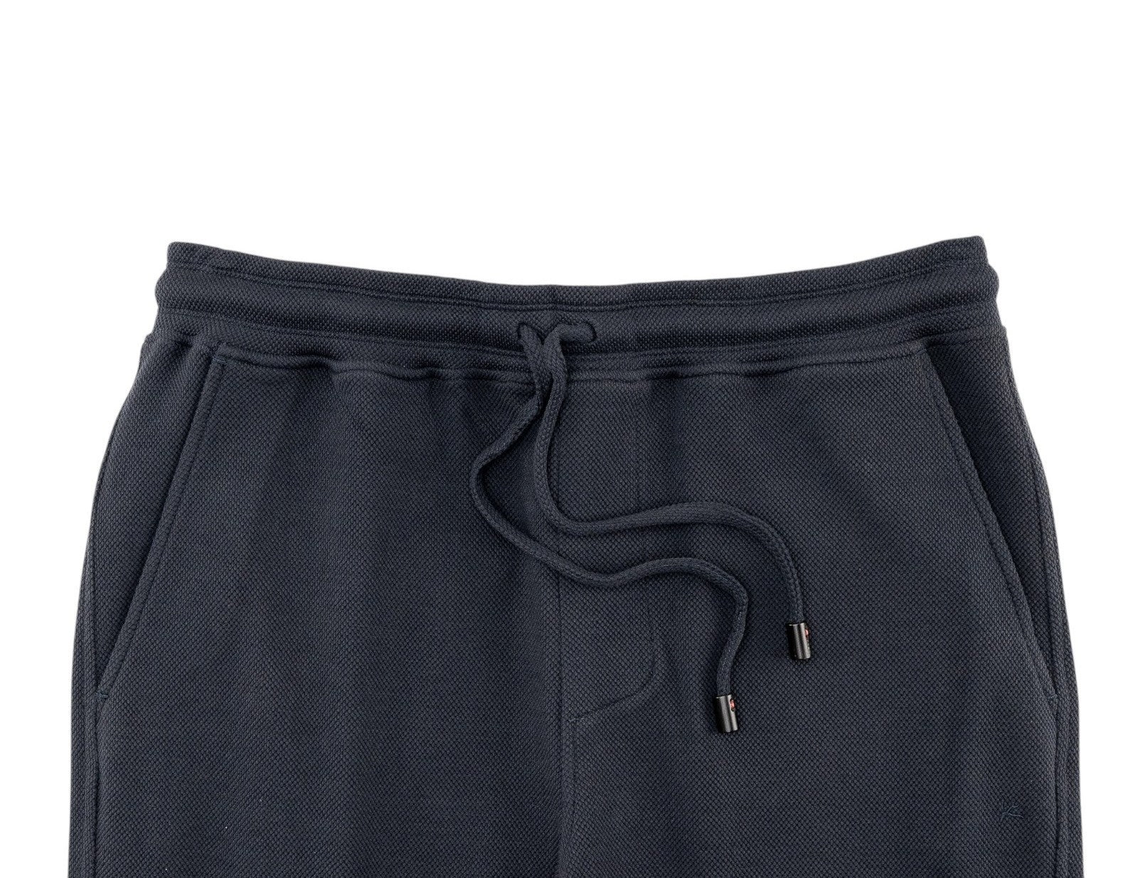 1250$ ISAIA NAPOLI Blue Navy Drawstring Pant Knit Cotton Size M