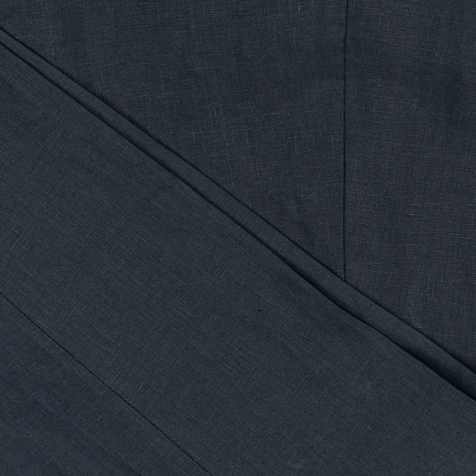 670$ RUBINACCI NAPOLI "Manny" Dark Blue High Rise Pant 100% Linen 38 US / 54 EU