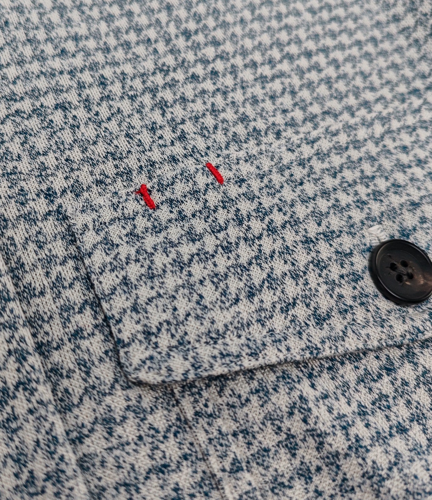 $1650 ISAIA Light Blue Hand-Sewn Overshirt Jacket Linen - Silk - Cotton Size L