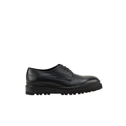 1050$ TESTONI Derby Sport Napa Calf Black 8 UK / 9 US / 42 IT