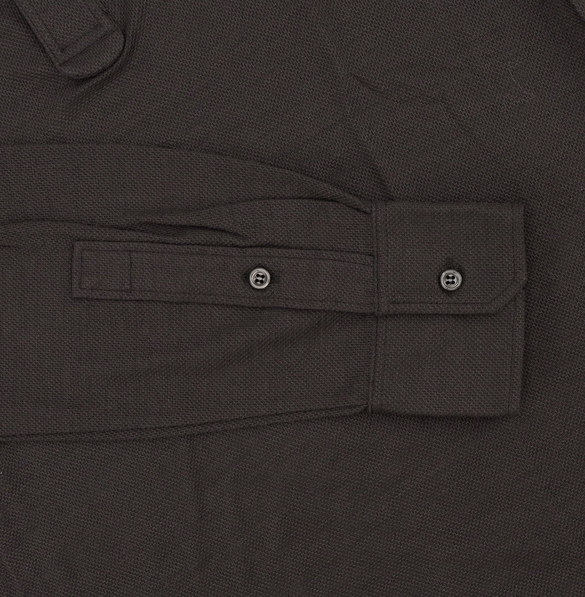 1200$ ISAIA NAPOLI Dark Brown Hand-Sewn Polo Jersey Knit Wool Merino Size S