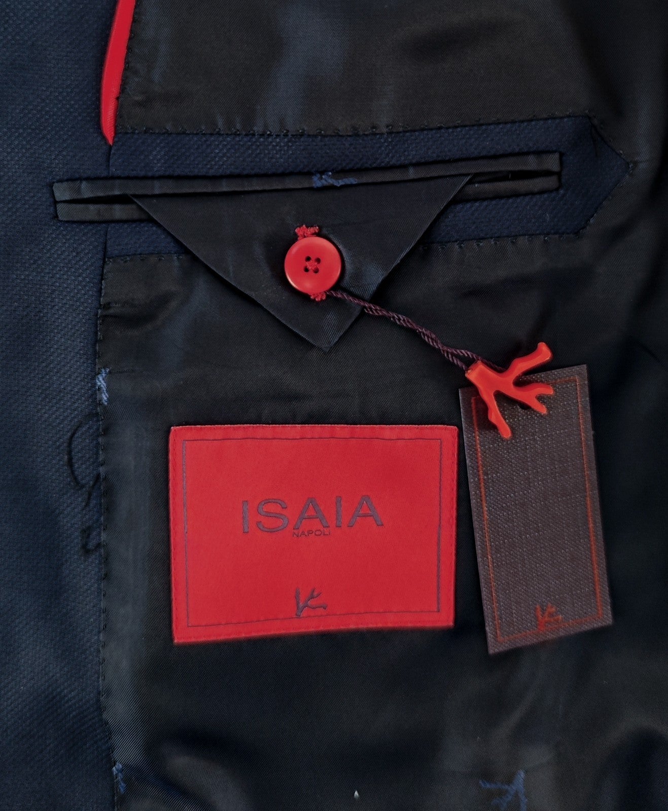 $5400 ISAIA NAPOLI "Marechiaro" Blue Sport Coat Fine Wool  50 US / 60 EU 8R