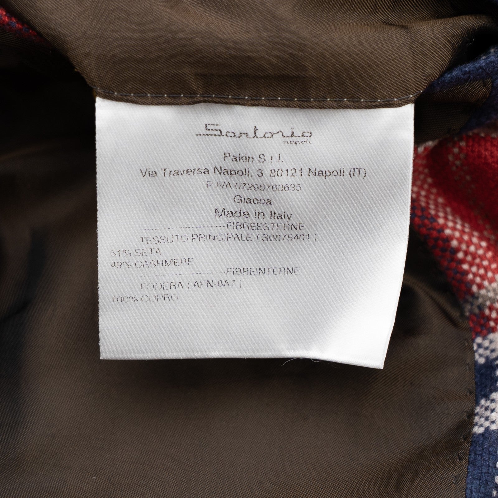 2500$ SARTORIO KITON Checks Jacket Sport Coat Cashmere Silk 40 US / 50 EU - 9R