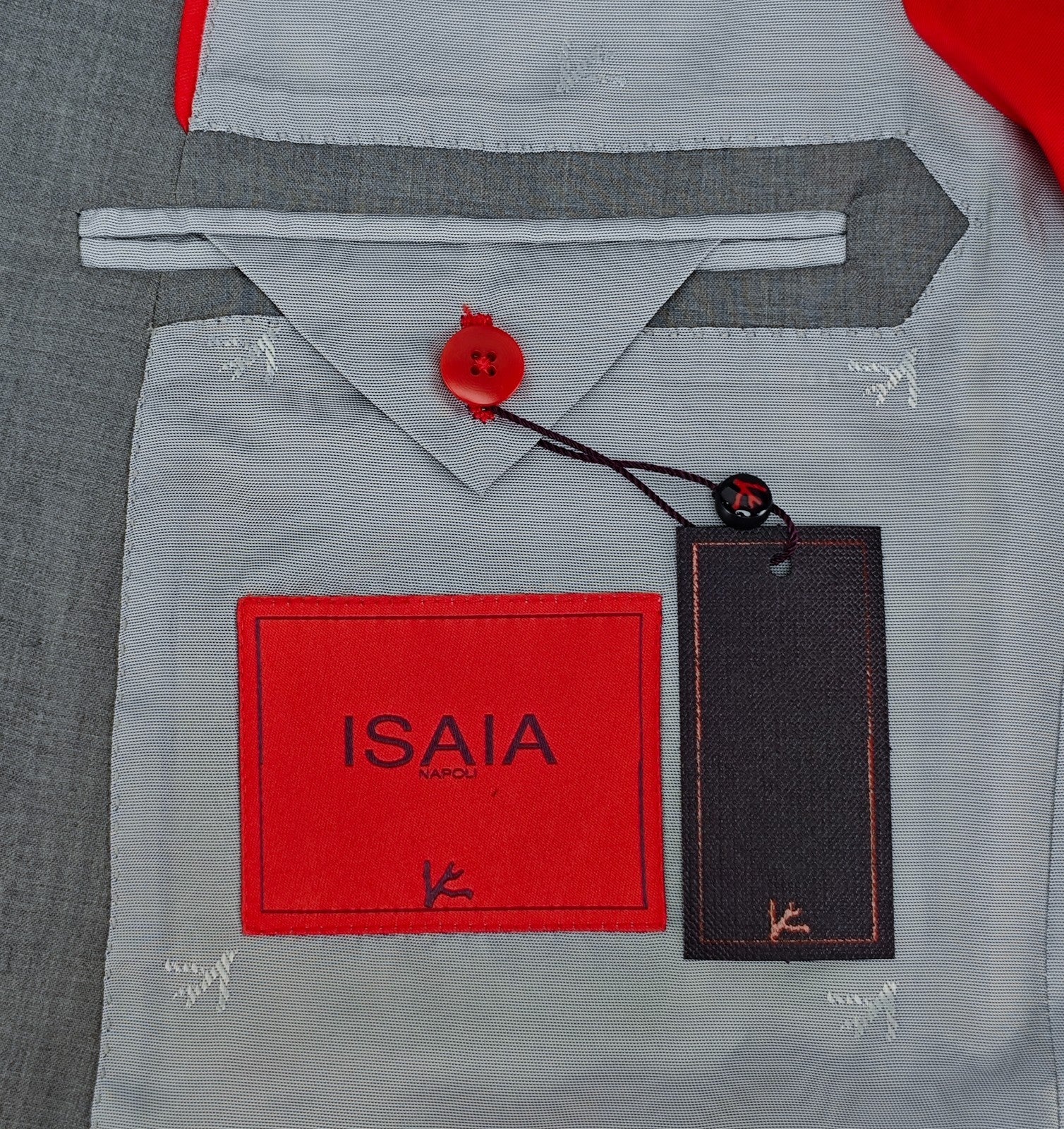 $6125 ISAIA "Gregorio" Gray Jacket Sport Coat Jersey Fine Wool 42 US / 52 EU 8R