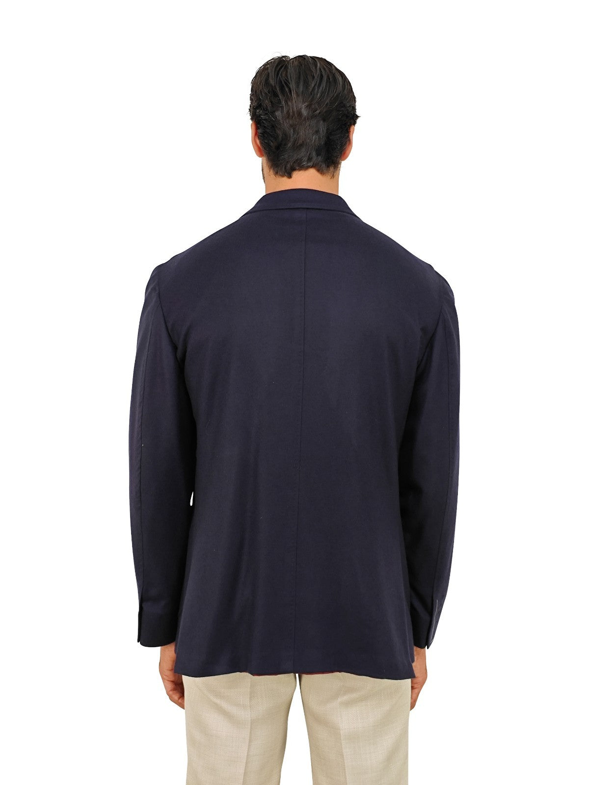 $1930 RUBINACCI NAPOLI Blue Double Breasted Jacket 100% Cashmere 44 US / 54 EU