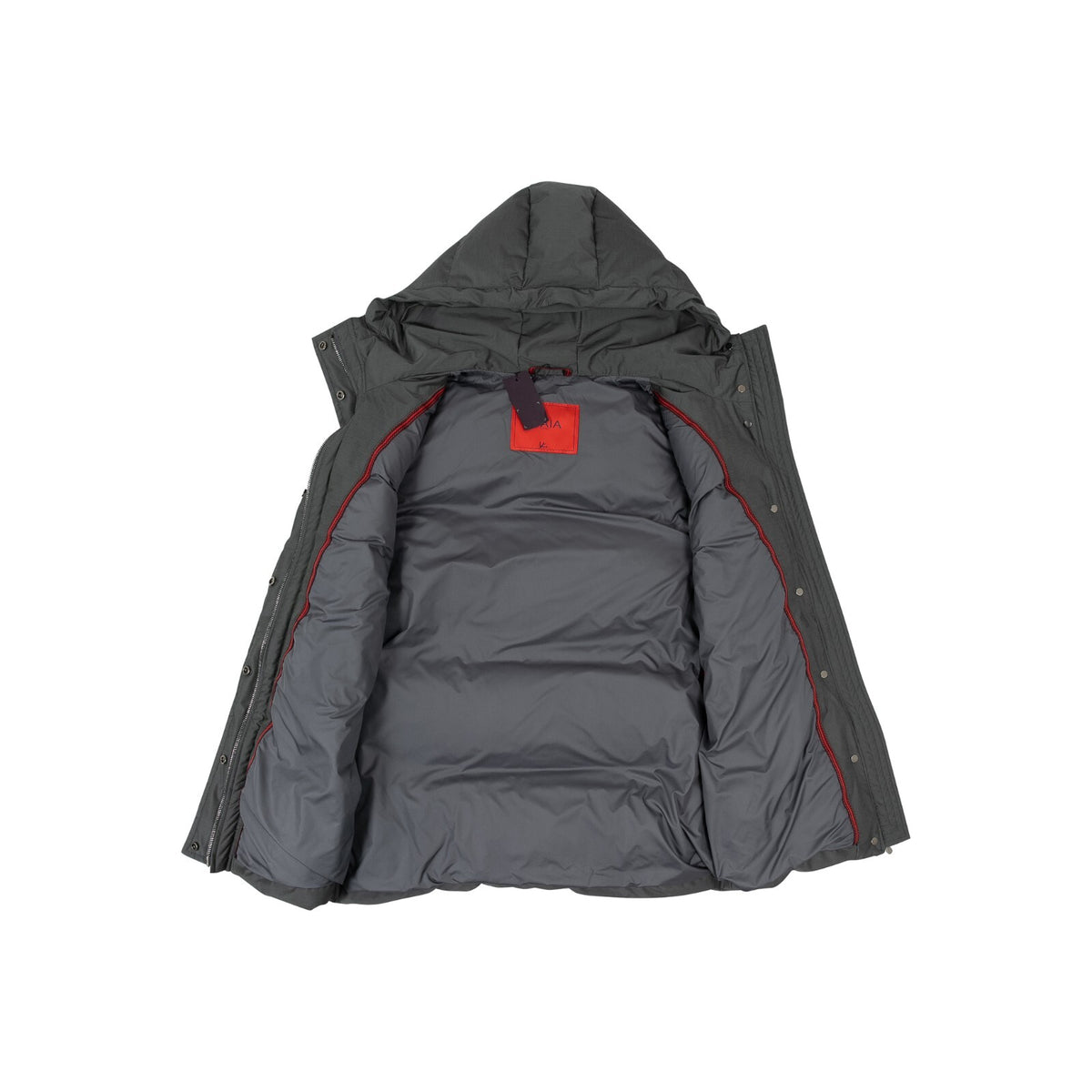 $3200 ISAIA NAPOLI Gray Padded Hooded Vest Jacket Techno Wool 38 US / 48 EU