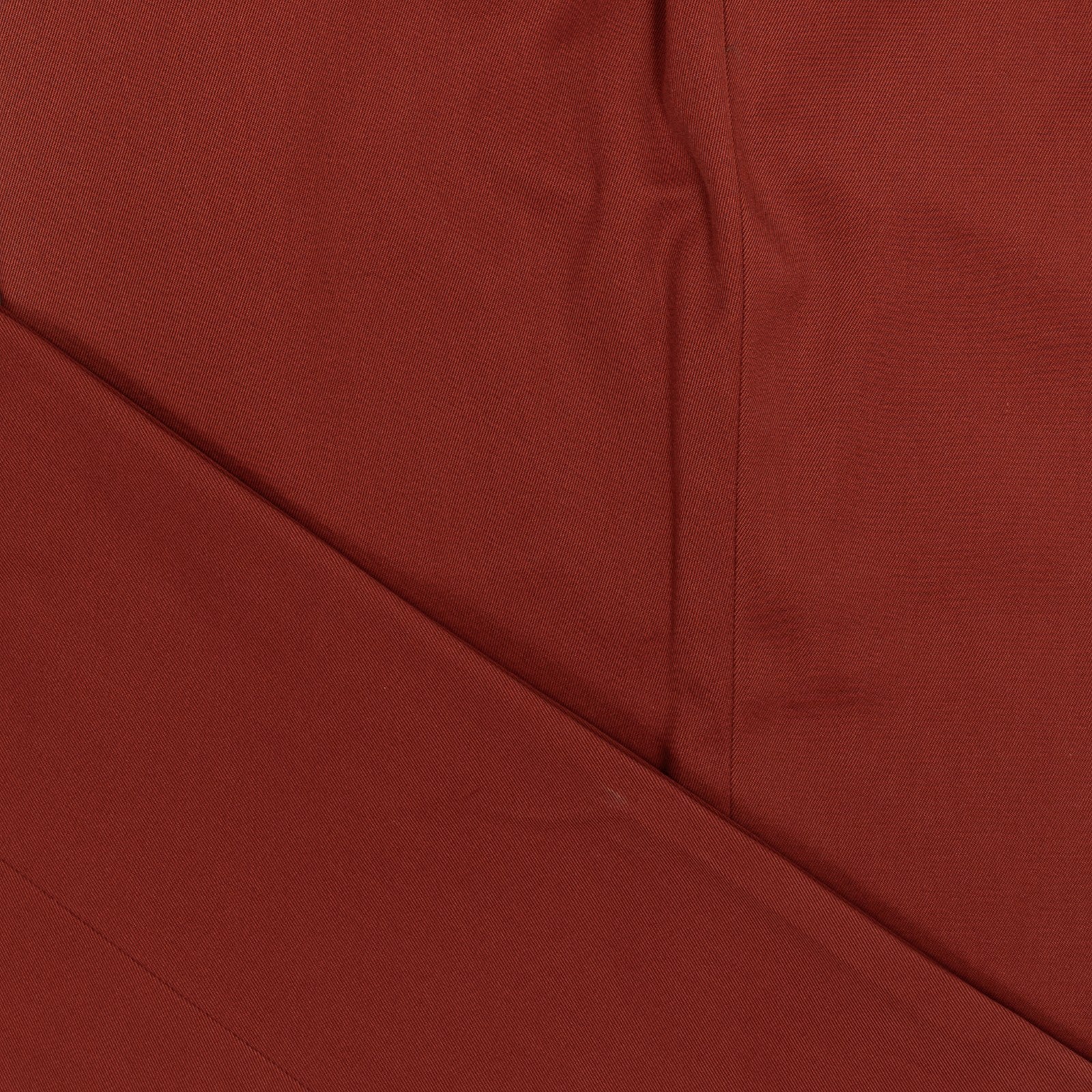550$ RUBINACCI NAPOLI Dark Rust Cotton Twill Pant  38 US / 54 EU Made in Napoli