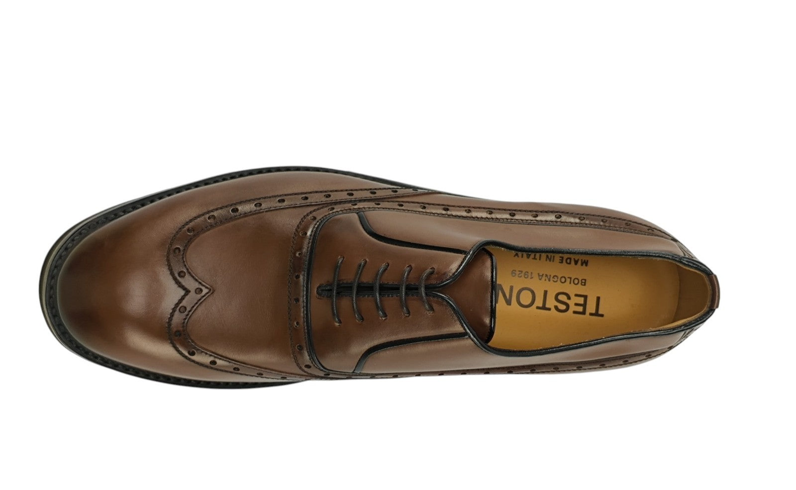 1200$ TESTONI "Udine" Piuma Construction Derby Shoes Calf 8 UK / 9 US / 42 IT