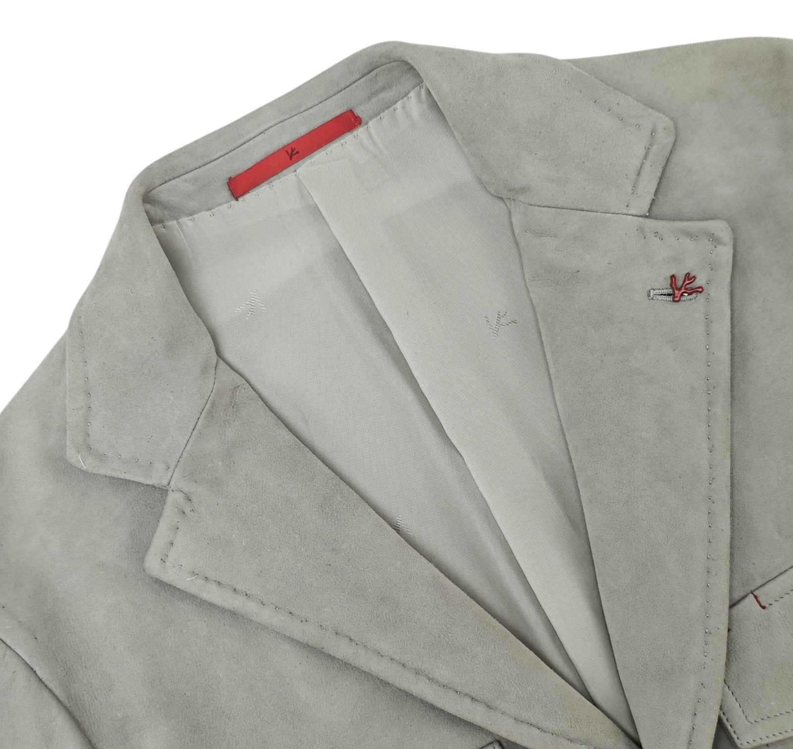 7100$ ISAIA Ice Jacket Sport Coat 100% Suede Lambskin Leather 38 US / 48 EU