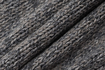 $2000 FEDELI "Favonio" Gray Cardigan Sweater Zip 100% Cashmere 40 US / 50 EU