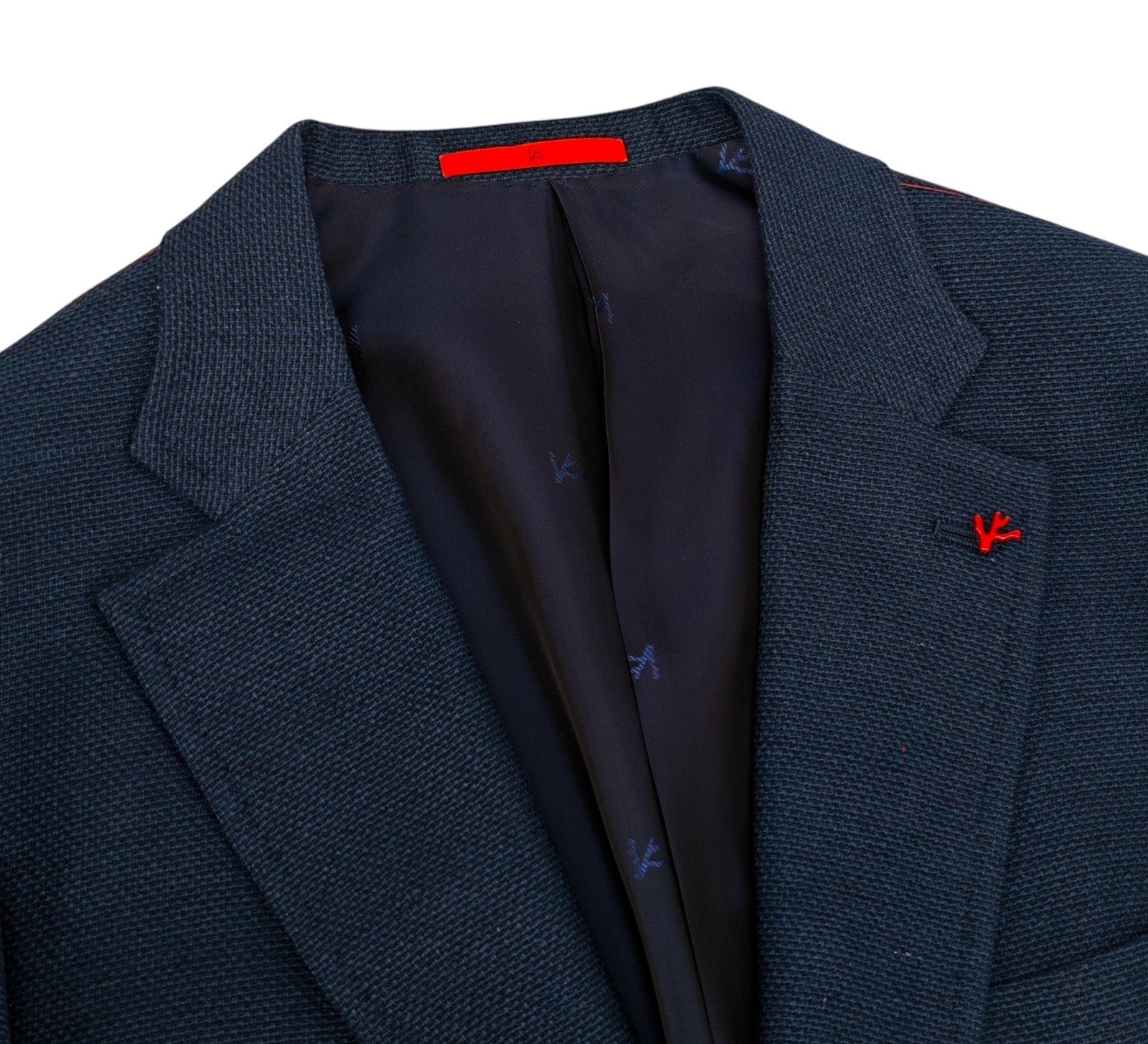 $5550 ISAIA  "Capri" Blue Sport Coat Silk Linen Wool Woven 48 US / 58 EU 8R