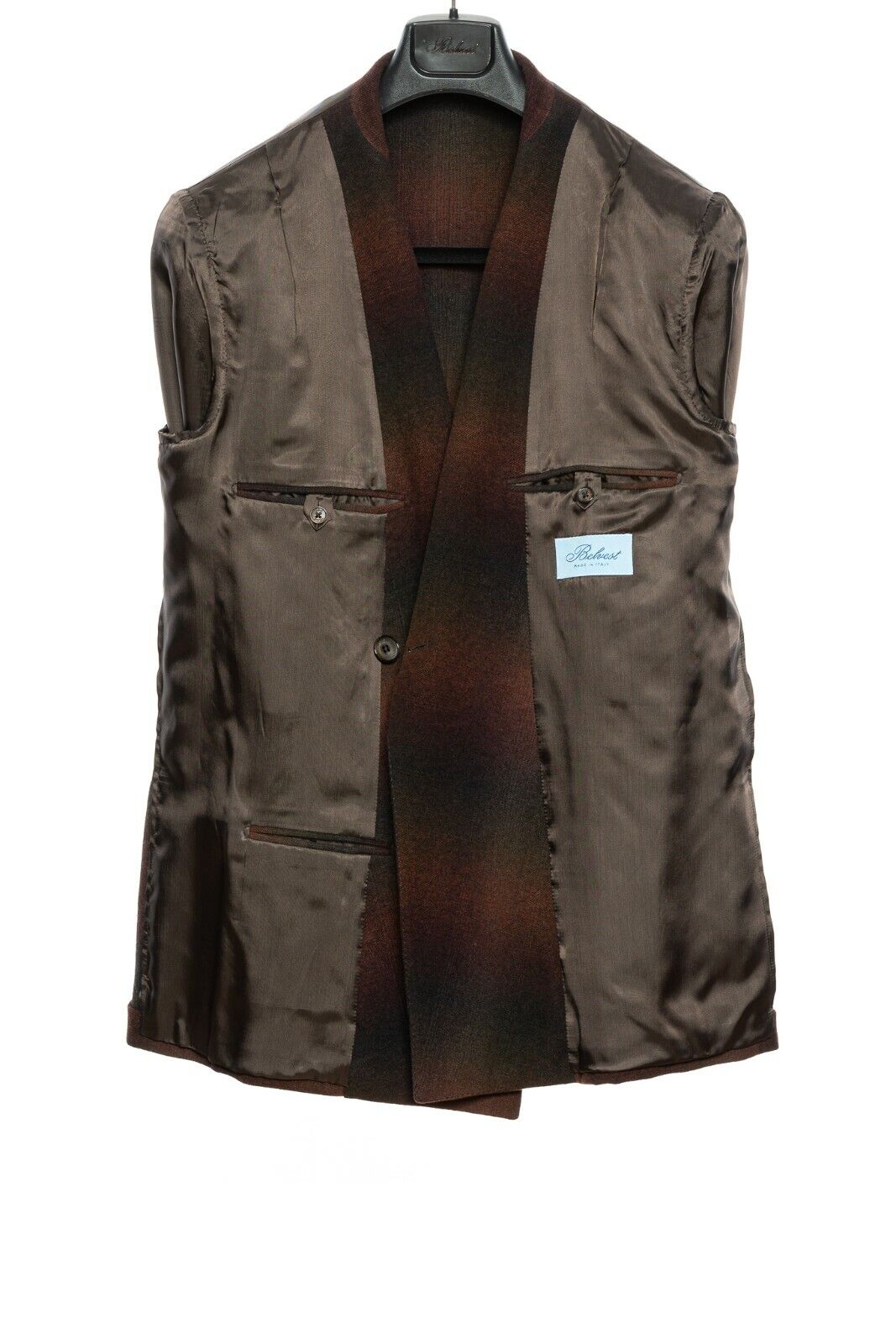 $2290 BELVEST Flannel Wool Jacket Double Breasted 42 US / 52 EU Drop 8R Slim