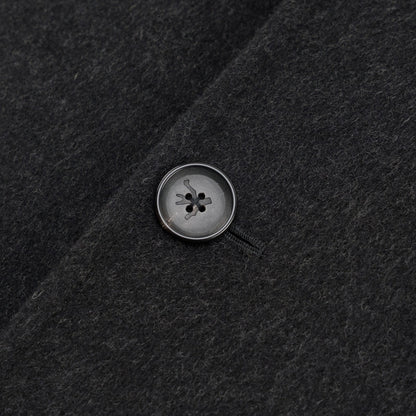 7200$ ISAIA NAPOLI Dark Gray Overcoat Coat Wool  40 US / 50 IT