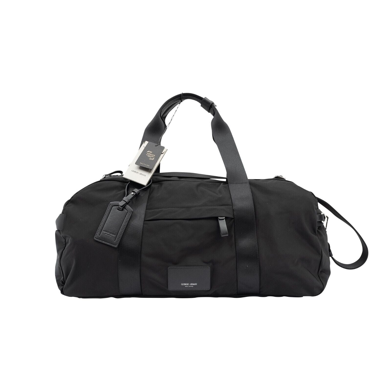 $1995 GIORGIO ARMANI Black Label LARGE Duffle Bag Travel + Mini Shopper Bag
