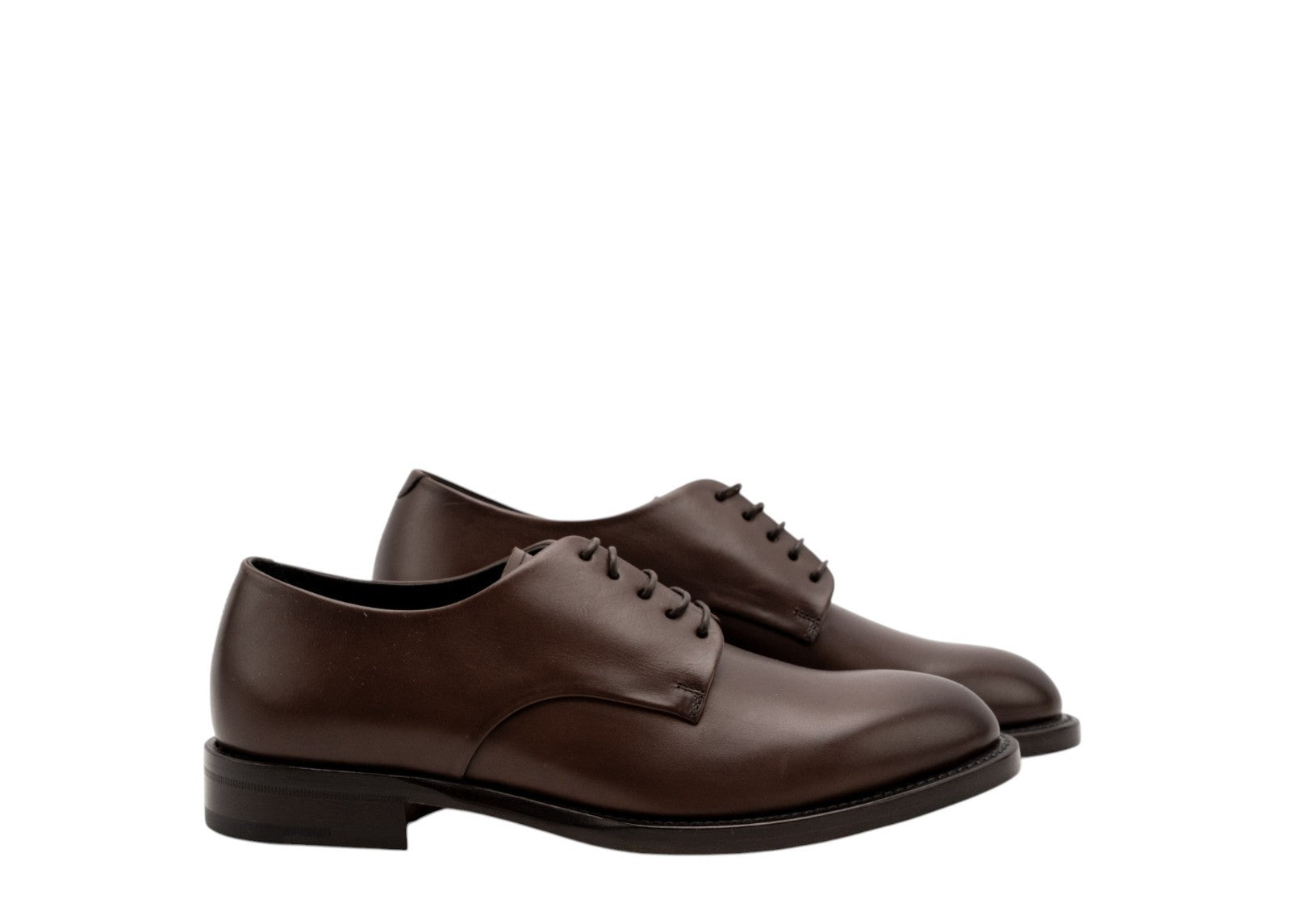 1220$ GIORGIO ARMANI Derby Shoes Constructio Blake Brown Leather 5 UK 6 US 39 IT