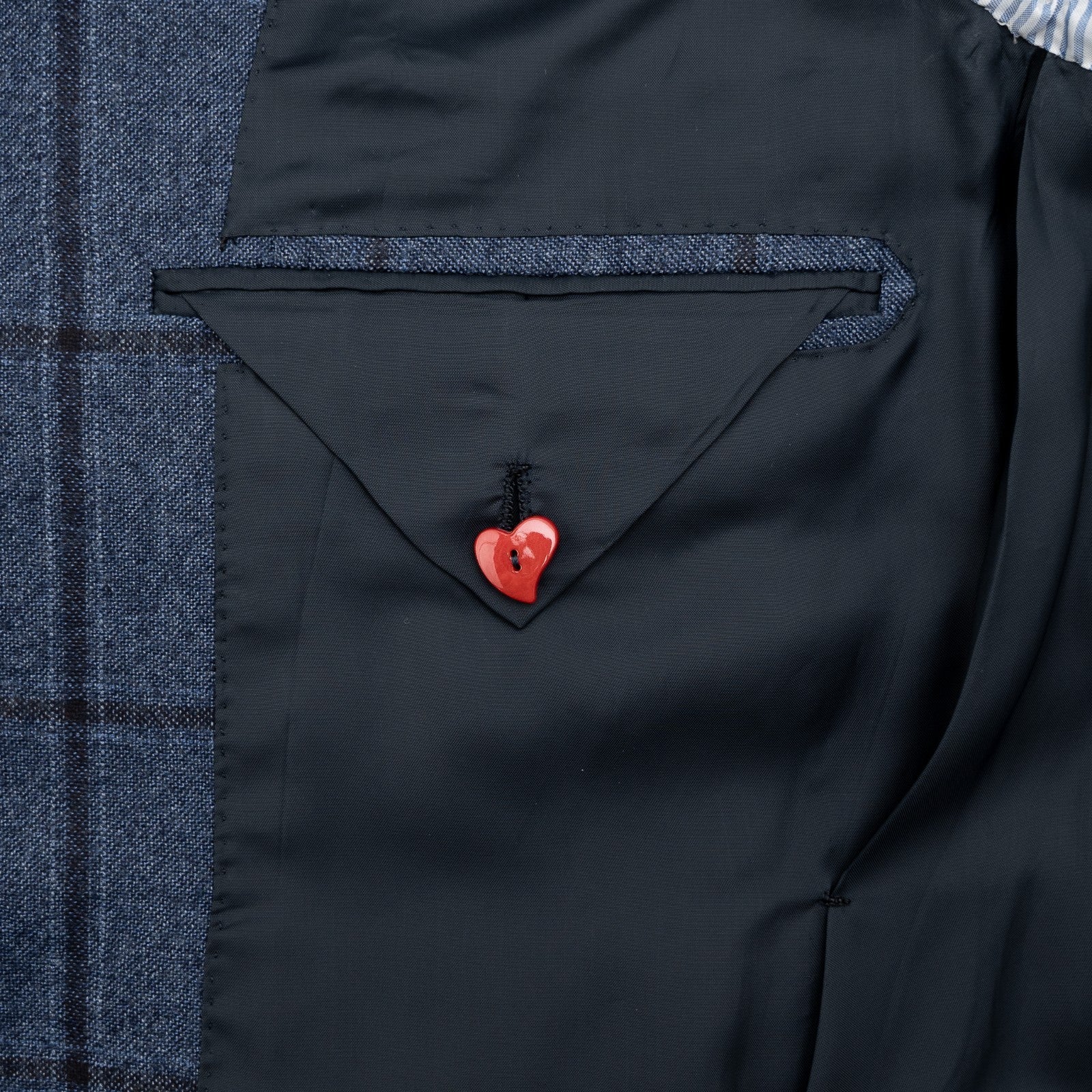 Sartoria DALCUORE NAPOLI Total Hand-Sewn Suit Wool - Cashmere Blue Windowpane