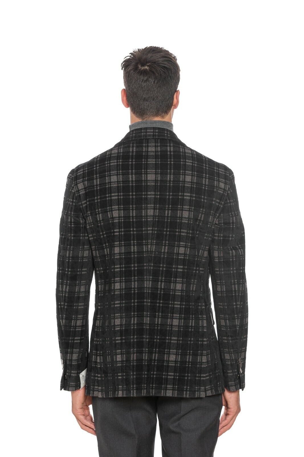 $2460 BELVEST Black Blazer Evening Jacket Checks 40 US / 50 EU 7R JACKETINTHEBOX