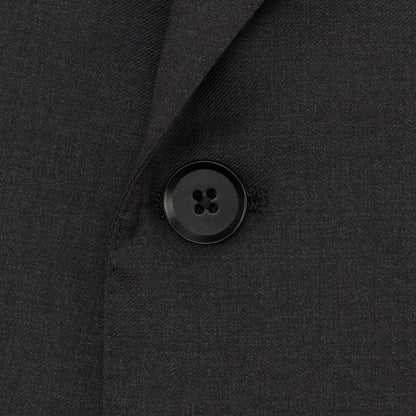 $6950 ISAIA "Amalfi" Charcoal Hand-Sewn Suit Fine Wool Solid 46 US / 56 EU 8R