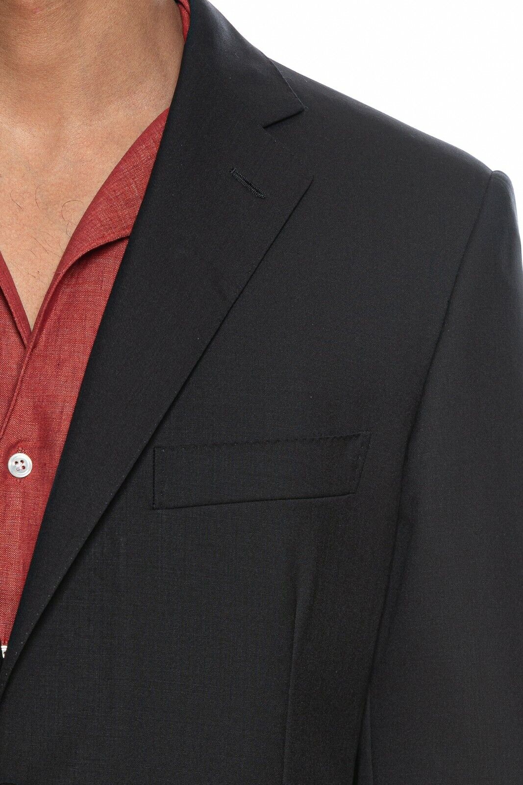 1800$ BELVEST Black Wool Super 120's Jacket Blazer 40 US / 50 EU Drop 6R