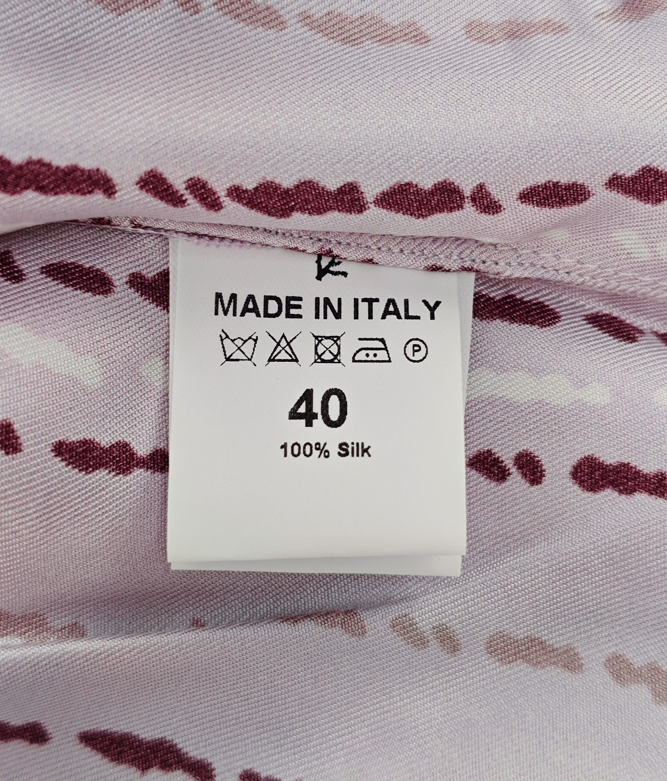 1385$ ISAIA NAPOLI Lilac Camp Collar Shirt 100% Silk  15.75 - 40 - Relaxed Fit