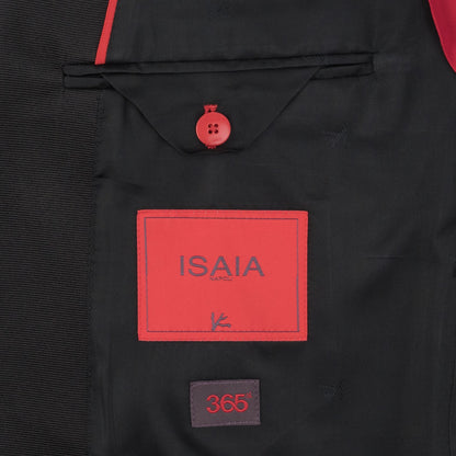 $7450 ISAIA Sanita "Aquaspider" Black Tuxedo Suit  Wool Water Repellent 8C