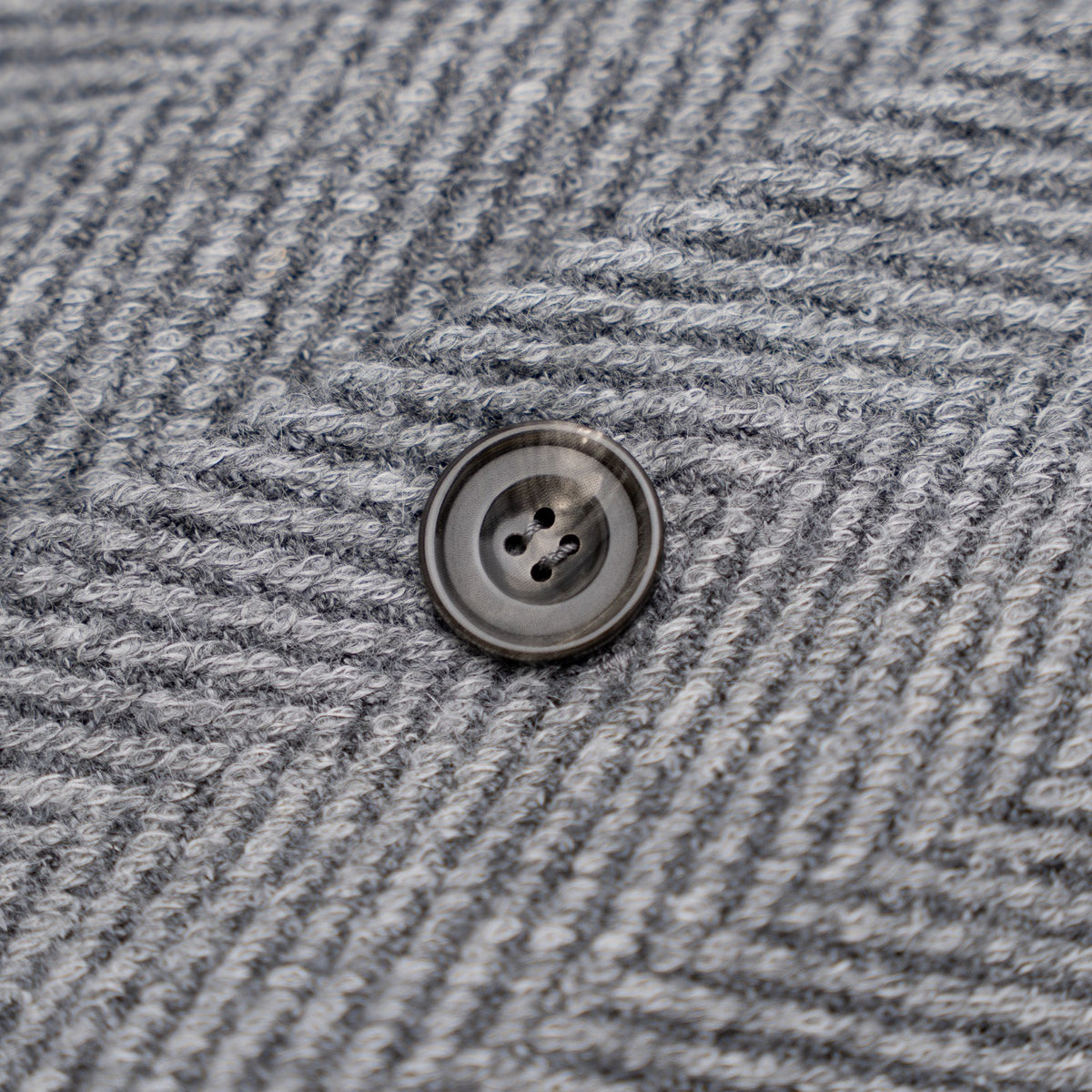 $3450 SARTORIO by KITON Gray Overcoat Alpaca / Wool Herringbone 42 US / 52 EU