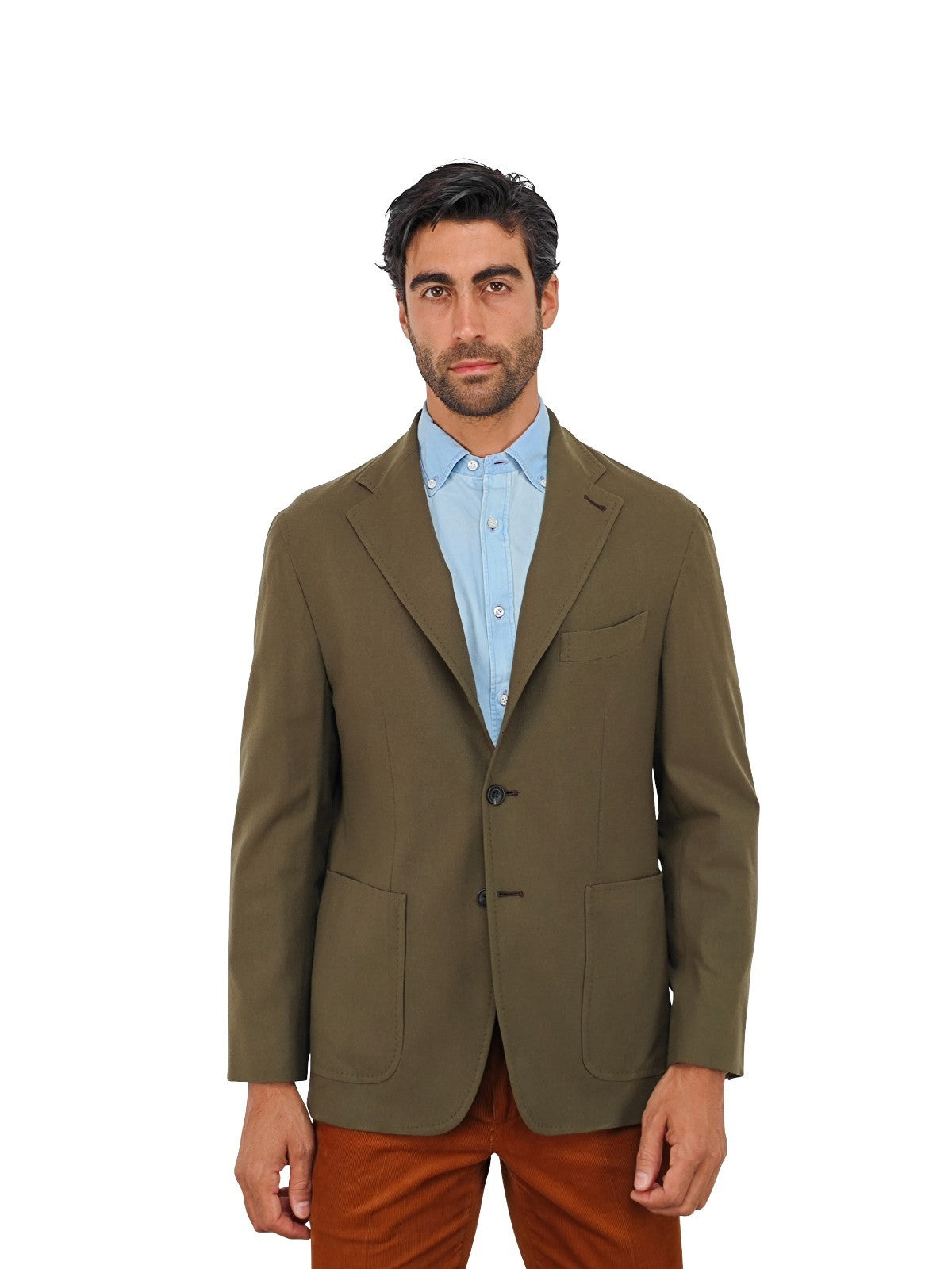 $1950 RUBINACCI NAPOLI Dark Green Jacket Sport Coat Cashmere Wool  42 US 52 EU