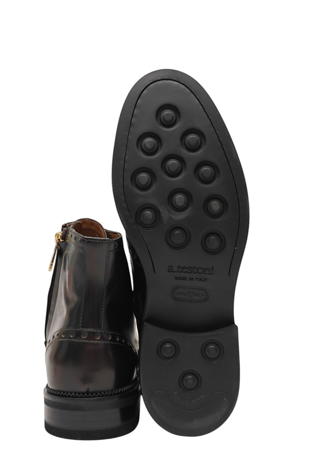 1450$ TESTONI Ankle Boot English Brushed Calf Dark Brown 8 UK / 9 US / 42 IT