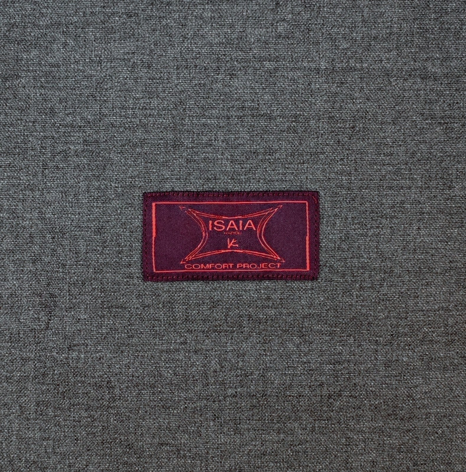 $1550 ISAIA NAPOLI Gray Hand-Sewn Overshirt Jacket Comfort Wool Size L